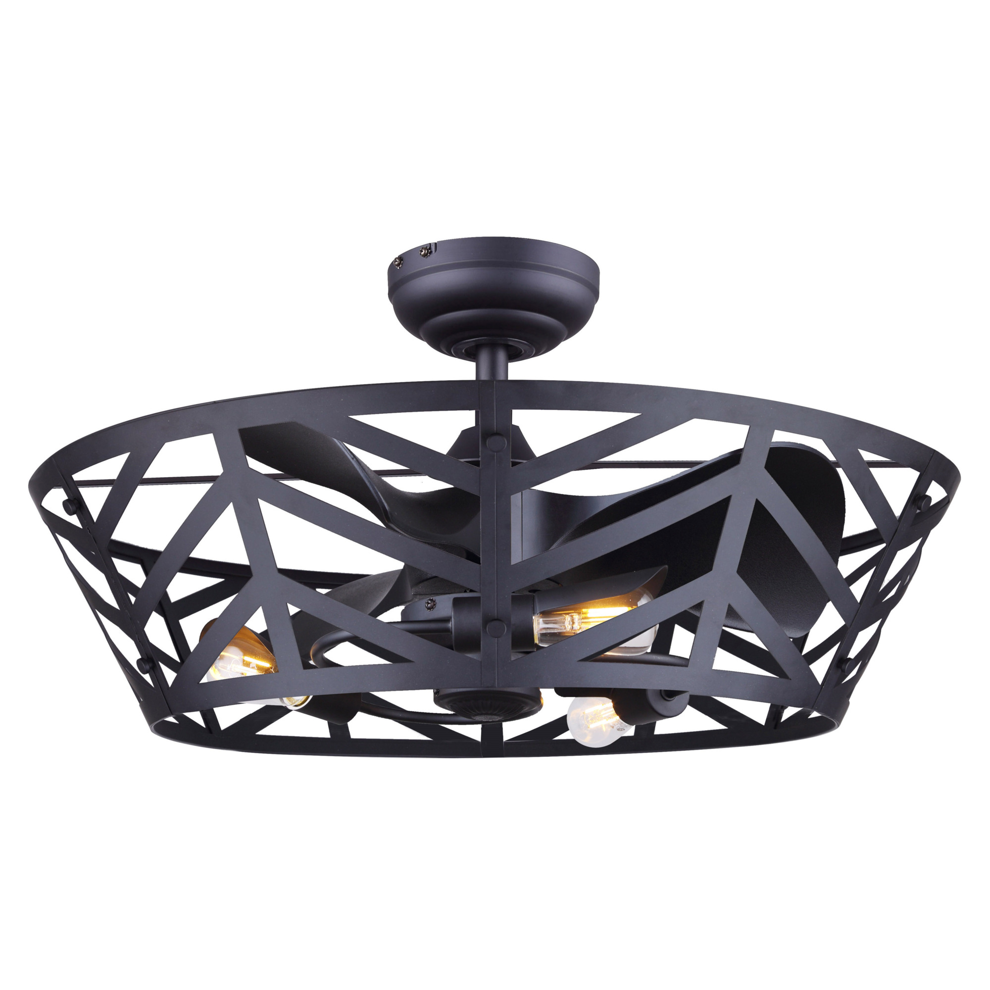 Canarm, 24in. ceiling fan, Fan Diameter 24 in, Fan Blade Span 0-39 Model# CF24MAU3BK